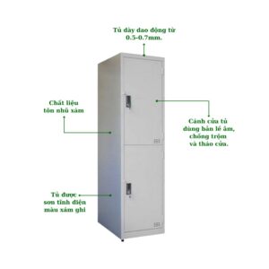TỦ LOCKER SẮT 2 NGĂN