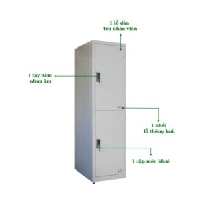 TỦ LOCKER SẮT 2 NGĂN