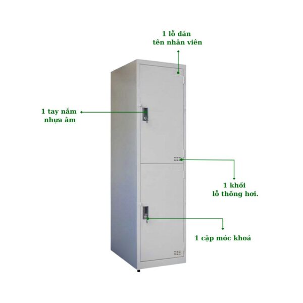 TỦ LOCKER SẮT 2 NGĂN