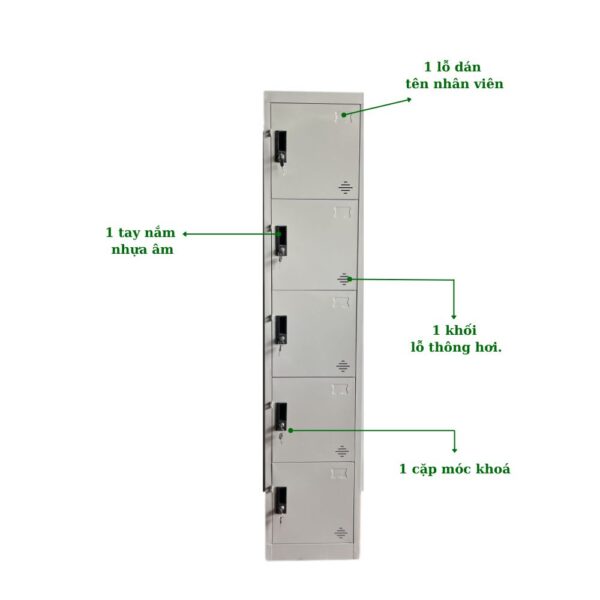 TỦ LOCKER SẮT 5 NGĂN