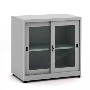 TỦ SẮT TÀI LIỆU CÁNH KÍNH LÙA THẤP