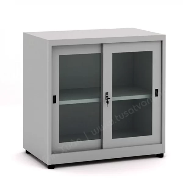 TỦ SẮT TÀI LIỆU CÁNH KÍNH LÙA THẤP