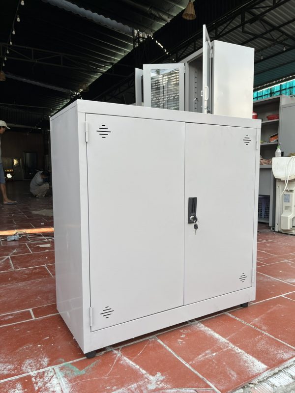 TỦ SẮT HỒ SƠ THẤP 2 CÁNH SẮT