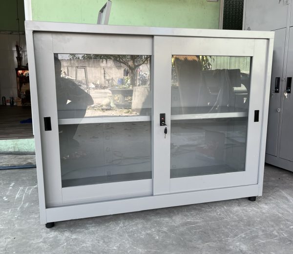 TỦ SẮT TÀI LIỆU CÁNH KÍNH LÙA THẤP - Ảnh 5