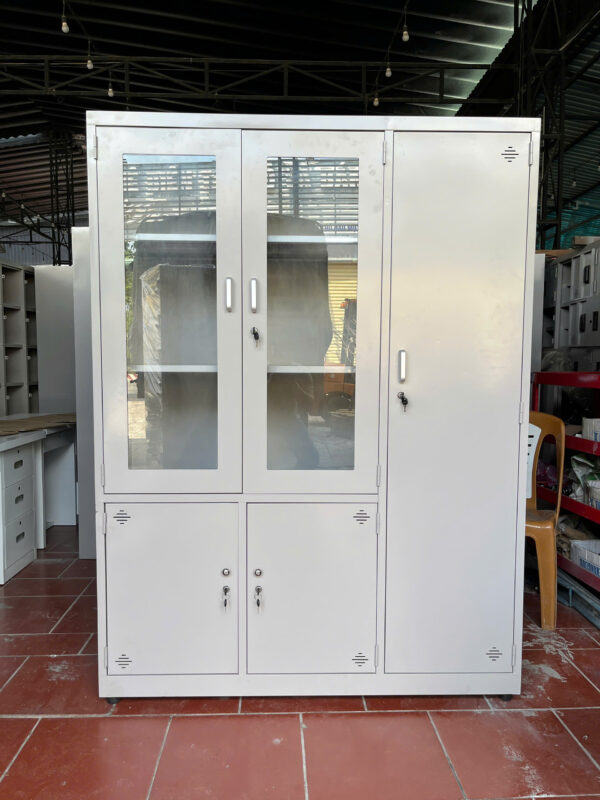 TỦ SẮT 2 CÁNH KÍNH MỞ, 3 CÁNH TÔN MỞ