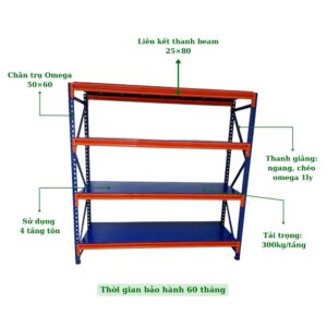 KỆ TRUNG TẢI 4 TẦNG