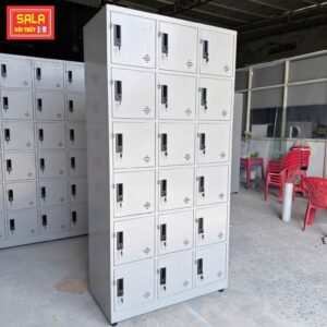 TỦ LOCKER 18 NGĂN CỘT NỔI