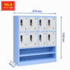 TỦ LOCKER SẮT 8 NGĂN, 2 KHOANG ĐỂ ĐỒ CHO HỌC SINH