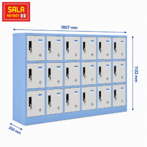 TỦ LOCKER 18 NGĂN ĐỂ ĐỒ CHO HỌC SINH