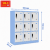 TỦ LOCKER SẮT 9 NGĂN ĐỂ ĐỒ CHO HỌC SINH