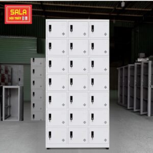 TỦ LOCKER 21 NGĂN CỘT NỔI