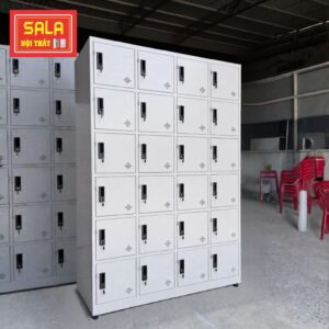 TỦ LOCKER 24 NGĂN CỘT NỔI