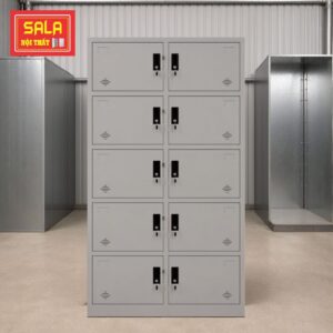 TỦ LOCKER 10 NGĂN CỘT NỔI