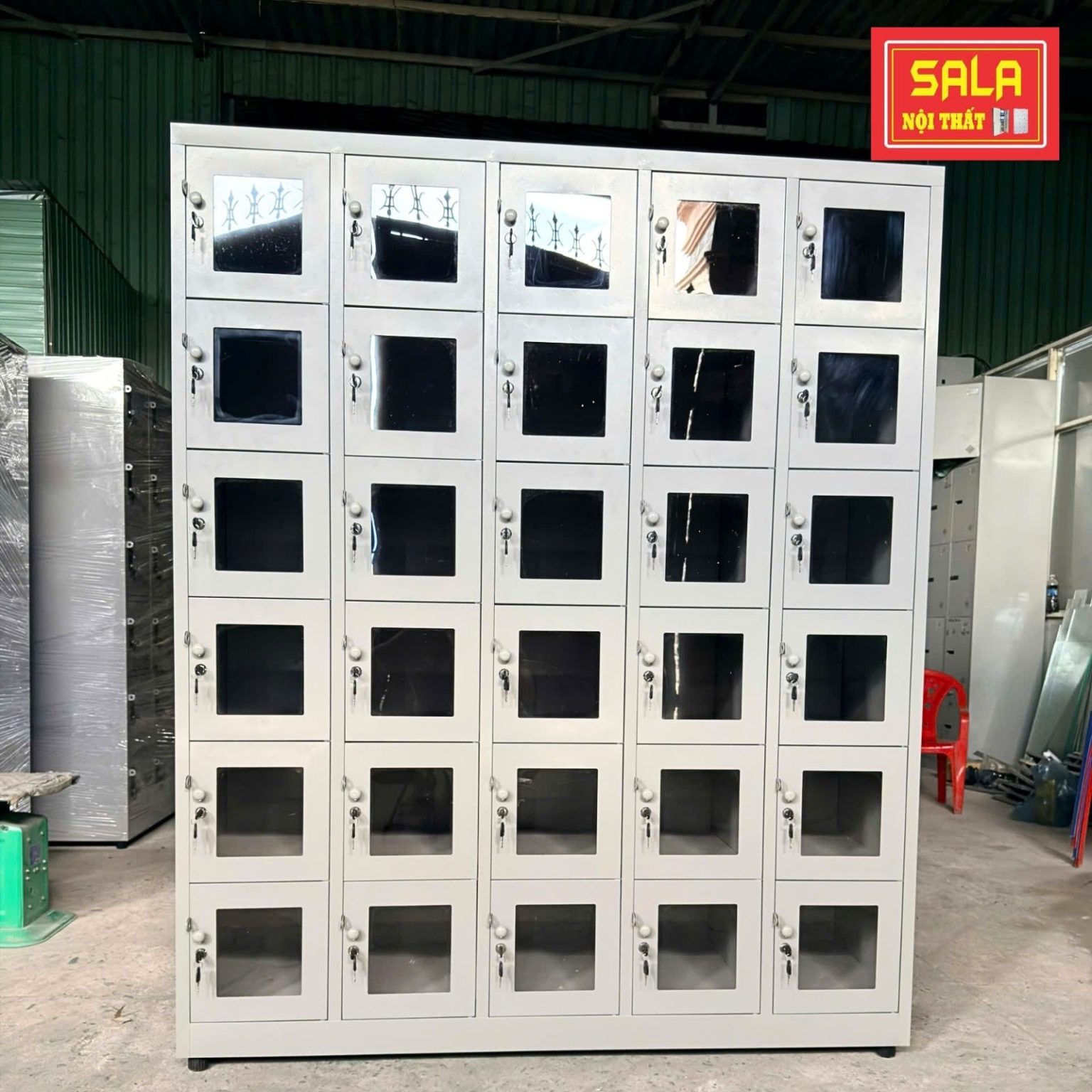 TỦ LOCKER 30 NGĂN MICA